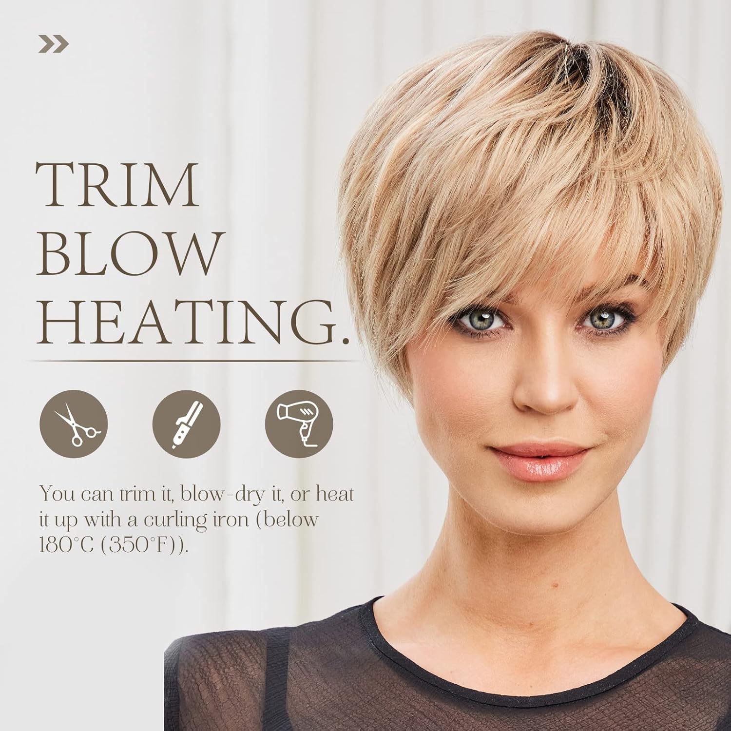 Pixie Cut Human Hair Wigs for Women Pretty Short Gray Wigs for Women Natural Realistic - Wigtrends