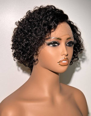 8'' Pre-Styled Pixie Cut Curly Wigs for Summer - Wigtrends