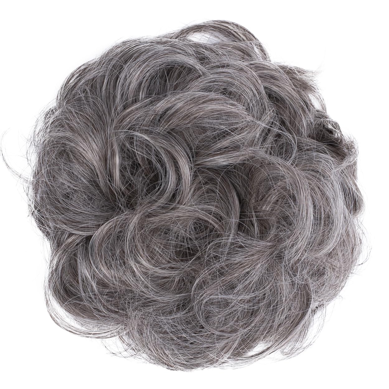 Messy Scrunchie Bun Voluminous Wavy Hairpiece Heat-resistant Synthetic Fibres Blond Mix