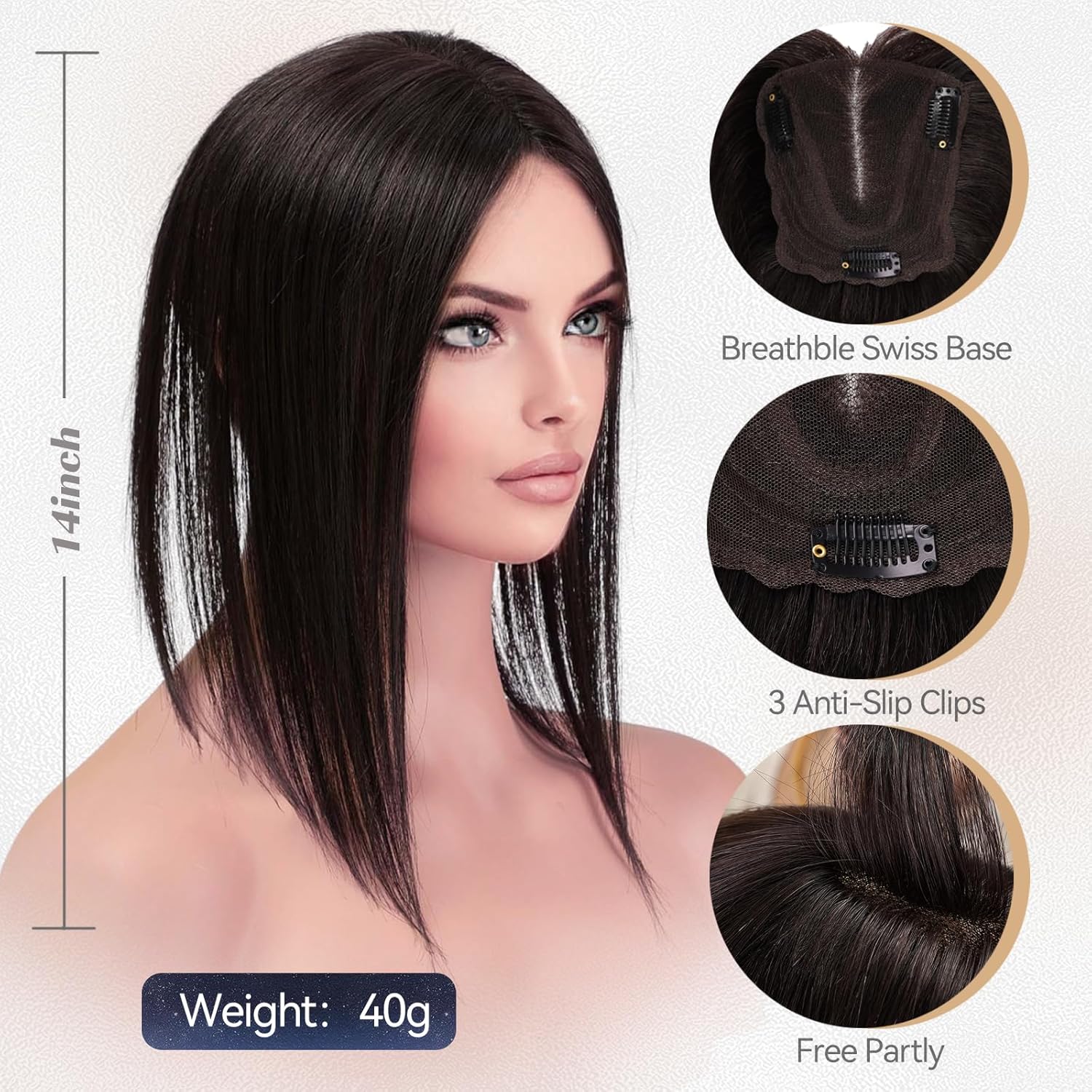 Hair Piece Wigs for Women Real Human Hair Swiss Lace Base Hand - Wigtrends