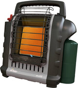 Mr. Heater Portable Buddy Heater MH9BX 4,000-9,000 BTU Indoor-Safe Propane Radiant Heater For Campers, Workshops, Job Sites, Patios & More - Red, Black