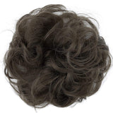 Messy Scrunchie Bun Voluminous Wavy Hairpiece Heat-resistant Synthetic Fibres Blond Mix