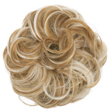 Messy Scrunchie Bun Voluminous Wavy Hairpiece Heat-resistant Synthetic Fibres Blond Mix