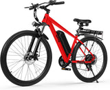 Qlife Racer Electric Bike for Adults - 21-Speed Mountain Ebike with Peak 1200W 28MPH Brushless Motor, 48V10.4Ah Removable Battery, 27.5X2.1 Tire Step Over E-MTB, Up to 50 Miles(PAS1), E Bikes