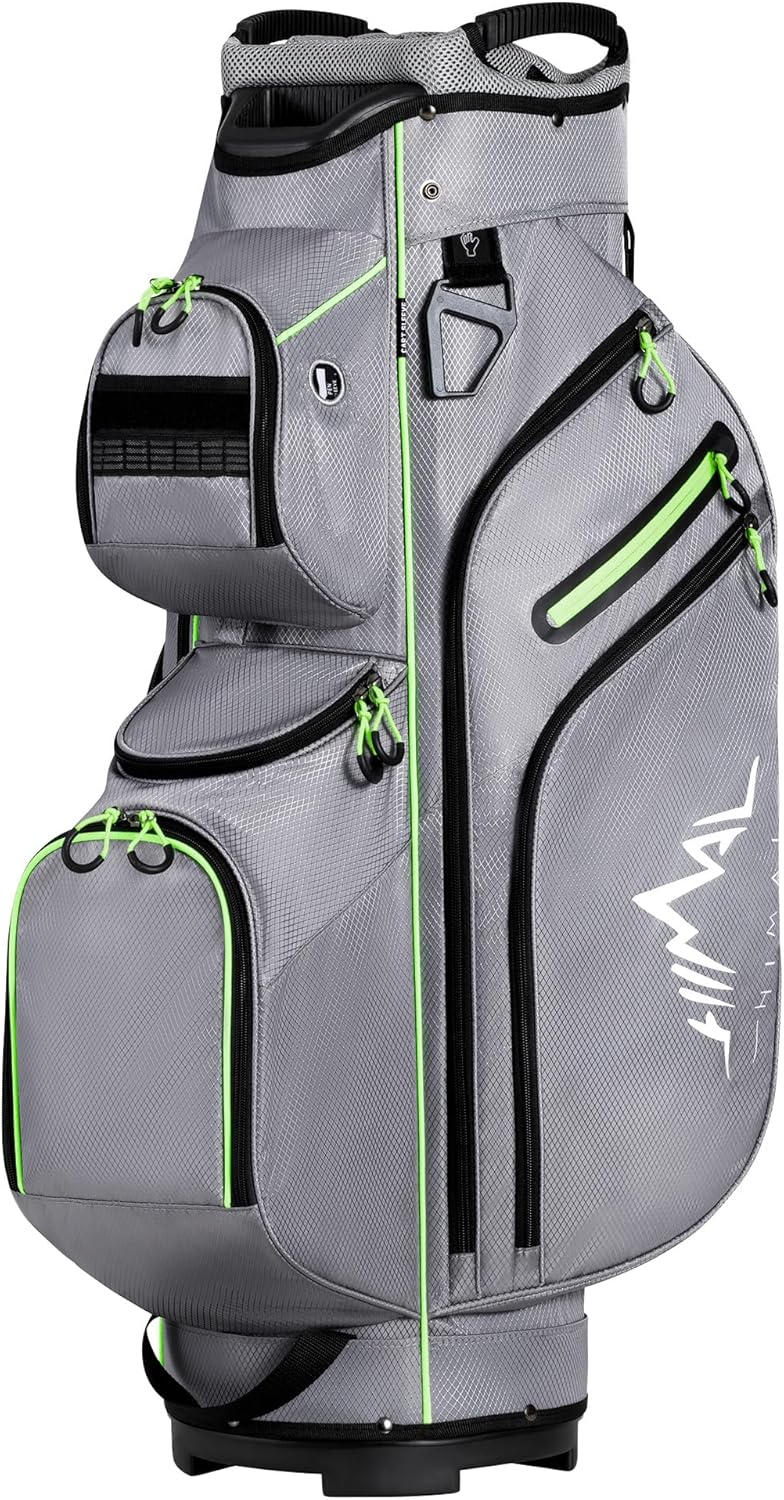 Golf Cart Bag, 15 Way Organizer Divider Top with Handles and Rain Cover
