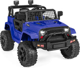 Best Choice Products 12V Kids Ride On Truck Car w/Parent Remote Control, Spring Suspension, LED Lights, AUX Port - Sand