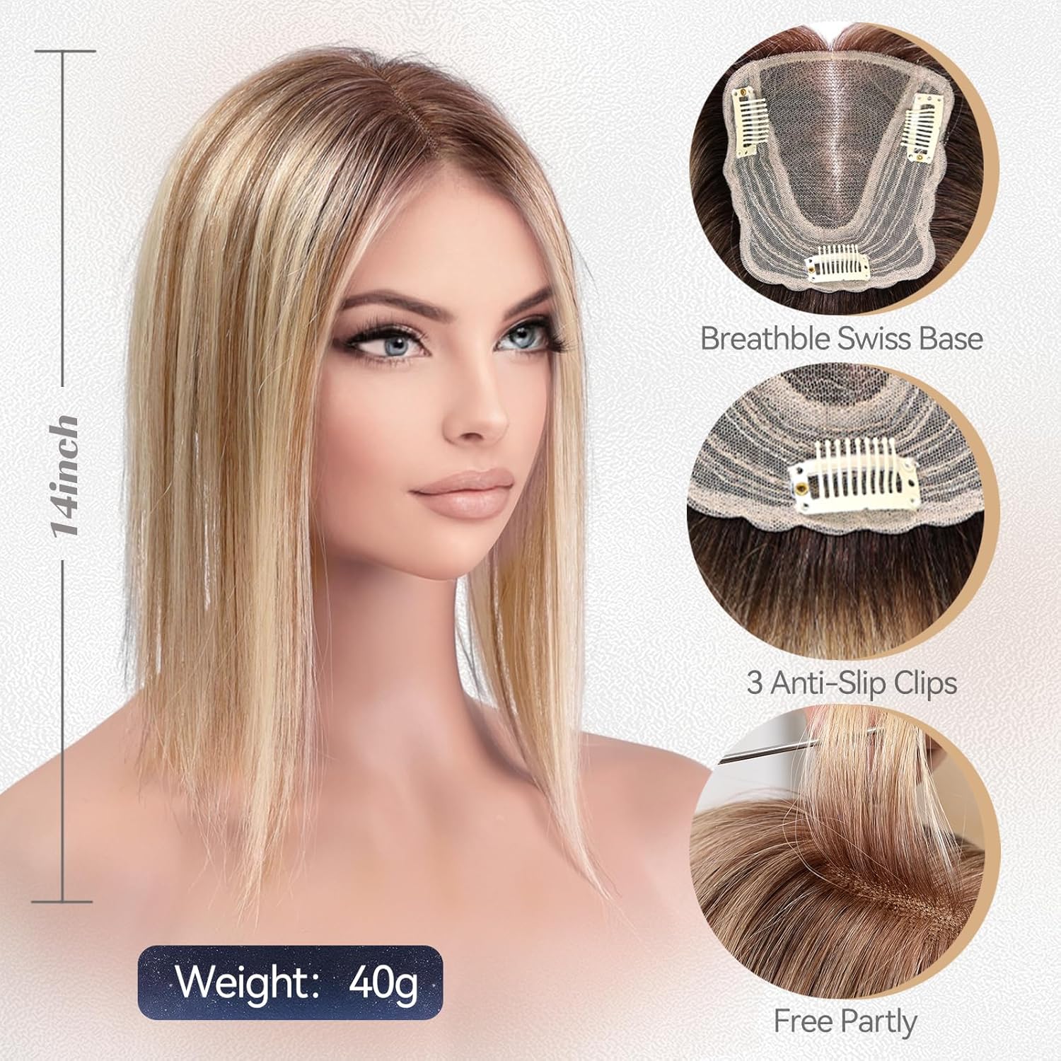 Hair Piece Wigs for Women Real Human Hair Swiss Lace Base Hand - Wigtrends