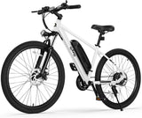 Qlife Racer Electric Bike for Adults - 21-Speed Mountain Lightweight Ebike with Peak 750W 22MPH Brushless Motor, 375Wh Removable Battery, 26X2.1 Tire Step Over E-MTB, Up to 40 Miles