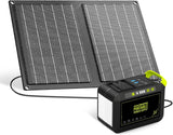 MARBERO Portable Power Station 88Wh Camping Lithium Battery Solar Generator Fast Charging with AC Outlet 120W Peak Power Bank(Solar Panel Optional) for Home Backup Outdoor Emergency RV Van Hunting