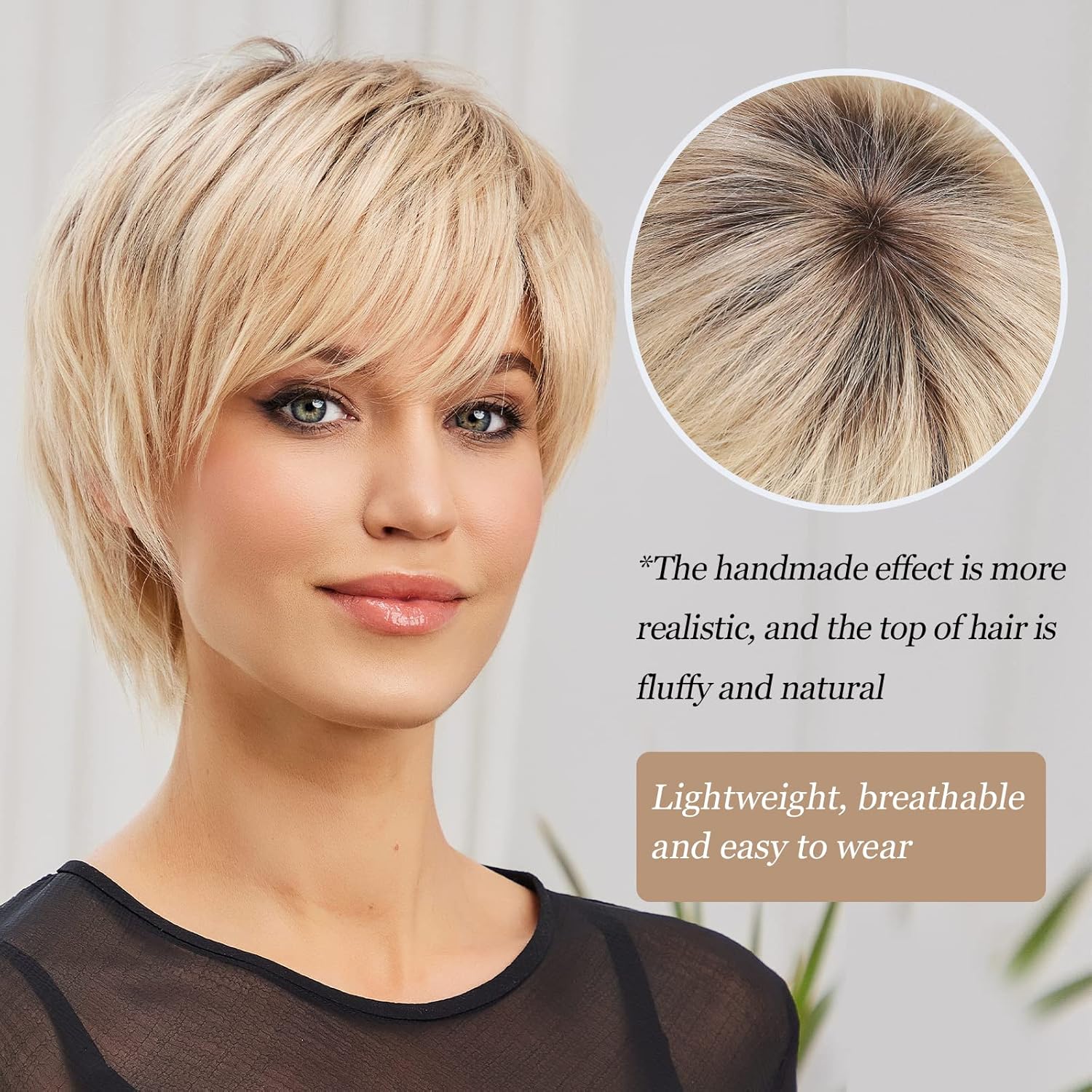 Pixie Cut Human Hair Wigs for Women Pretty Short Gray Wigs for Women Natural Realistic - Wigtrends