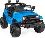 Best Choice Products 12V Kids Ride On Truck Car w/Parent Remote Control, Spring Suspension, LED Lights, AUX Port - Sand