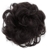 Messy Scrunchie Bun Voluminous Wavy Hairpiece Heat-resistant Synthetic Fibres Blond Mix