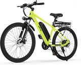 Qlife Racer Electric Bike for Adults - 21-Speed Mountain Lightweight Ebike with Peak 750W 22MPH Brushless Motor, 375Wh Removable Battery, 26X2.1 Tire Step Over E-MTB, Up to 40 Miles