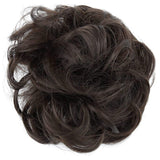 Messy Scrunchie Bun Voluminous Wavy Hairpiece Heat-resistant Synthetic Fibres Blond Mix