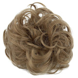 Messy Scrunchie Bun Voluminous Wavy Hairpiece Heat-resistant Synthetic Fibres Blond Mix