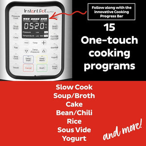 9 - in - 1 Multicooker, Pressure Cooker, Slow Cook, Rice Maker, Steamer, Sauté, Yogurt, Warmer & Sterilizer, Includes App With Over 800 Recipes, Stainless Steel, 6 Quarts - Wigtrends