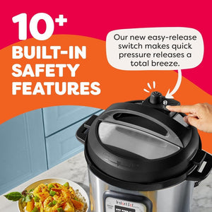 9 - in - 1 Multicooker, Pressure Cooker, Slow Cook, Rice Maker, Steamer, Sauté, Yogurt, Warmer & Sterilizer, Includes App With Over 800 Recipes, Stainless Steel, 6 Quarts - Wigtrends