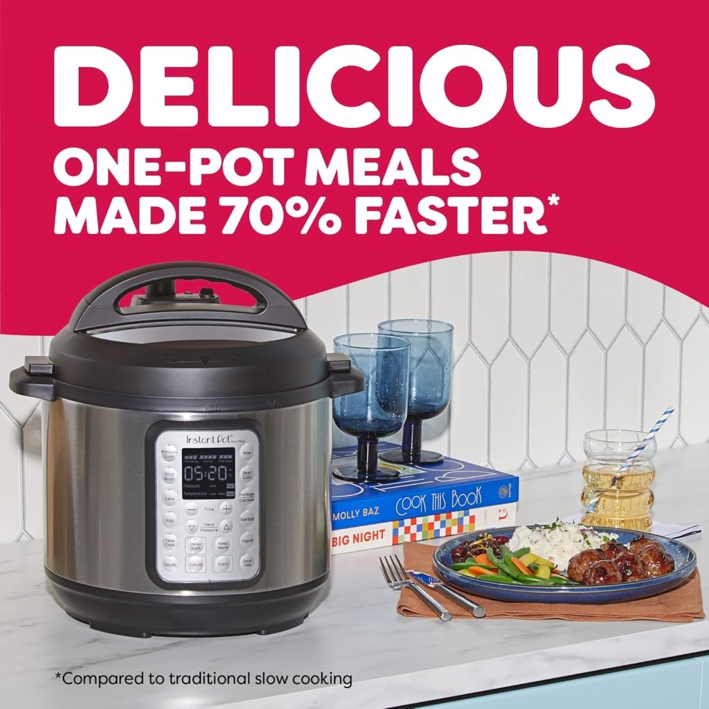 9 - in - 1 Multicooker, Pressure Cooker, Slow Cook, Rice Maker, Steamer, Sauté, Yogurt, Warmer & Sterilizer, Includes App With Over 800 Recipes, Stainless Steel, 6 Quarts - Wigtrends