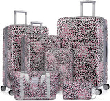 6-piece luggage set, expandable hardshell suitcase set with spinner wheels, lightweight rolling luggage set