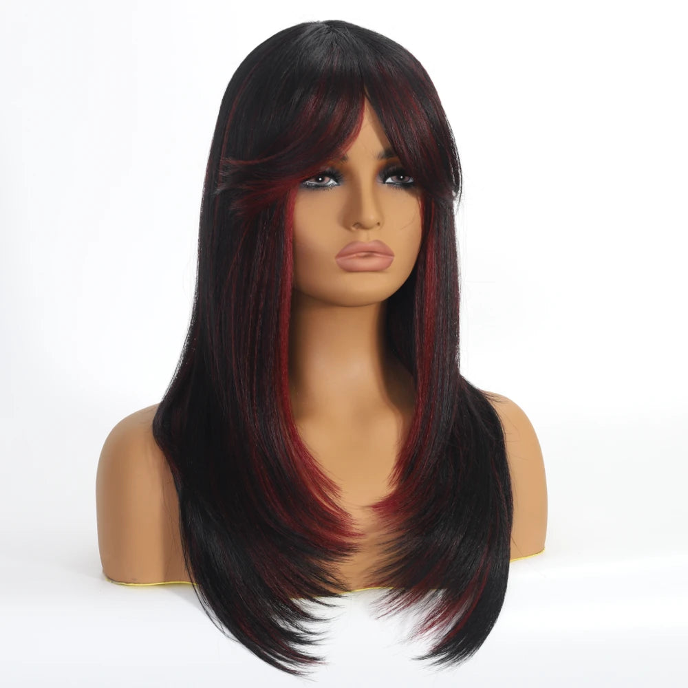 Shoulder Length Layered Wave Synthetic Wig