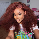 Unique Kinky Curly Glueless Human Hair Wig