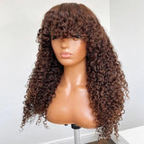 Afro Kinky Curly Wig With Bangs - Wigtrends