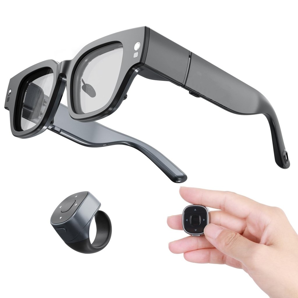 AIR 2 AR Glasses Wireless, Smart ChatGPT Augmented Reality Glasses with Camera - Wigtrends