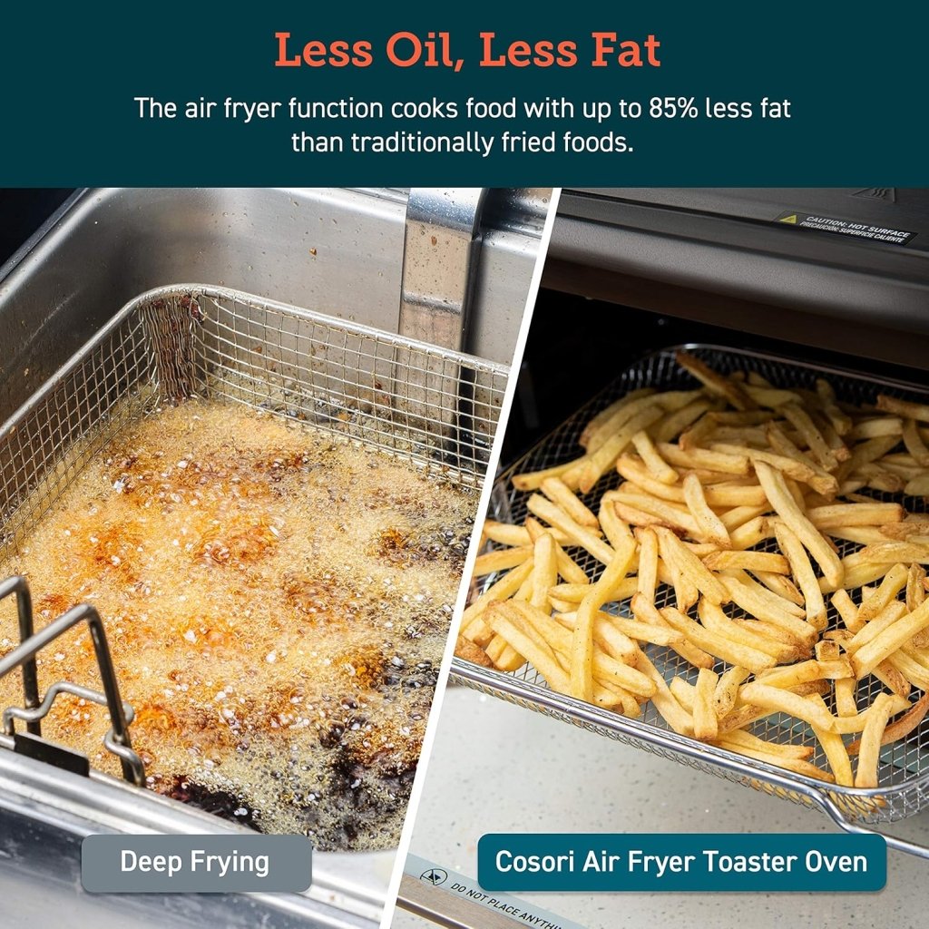 Air Fryer Toaster Oven Combo 13 - in - 1, 32Qt APP & Voice Control Convection Oven Countertop, Bake, Broil, Roast, Dehydrate, Sous Vide, 134 Recipes & 4 Accessories, Black, Stainless Steel - Wigtrends