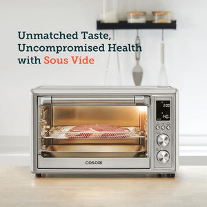 Air Fryer Toaster Oven Combo 13 - in - 1, 32Qt APP & Voice Control Convection Oven Countertop, Bake, Broil, Roast, Dehydrate, Sous Vide, 134 Recipes & 4 Accessories, Black, Stainless Steel - Wigtrends