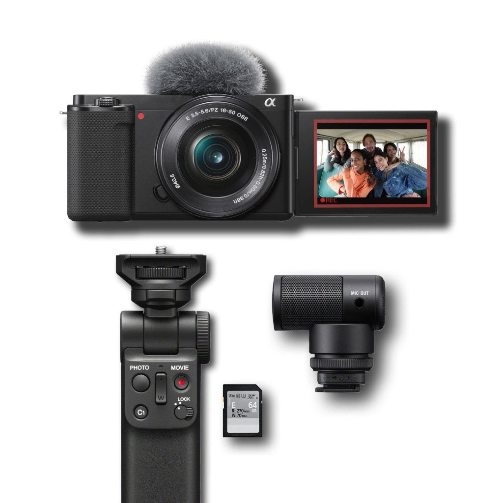 Alpha ZV - E10 - APS - C Interchangeable Lens Mirrorless Vlog Camera Kit - Black - Wigtrends