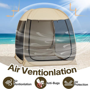 Alvantor Screen House Gazebo, 6 - 10 - 15 Person Pop Up Igloo Screened Canopy Tent with Mosquito Netting Sides, Instant UV Resistant Sun Shelter for Garden, Patio, Backyard - Wigtrends