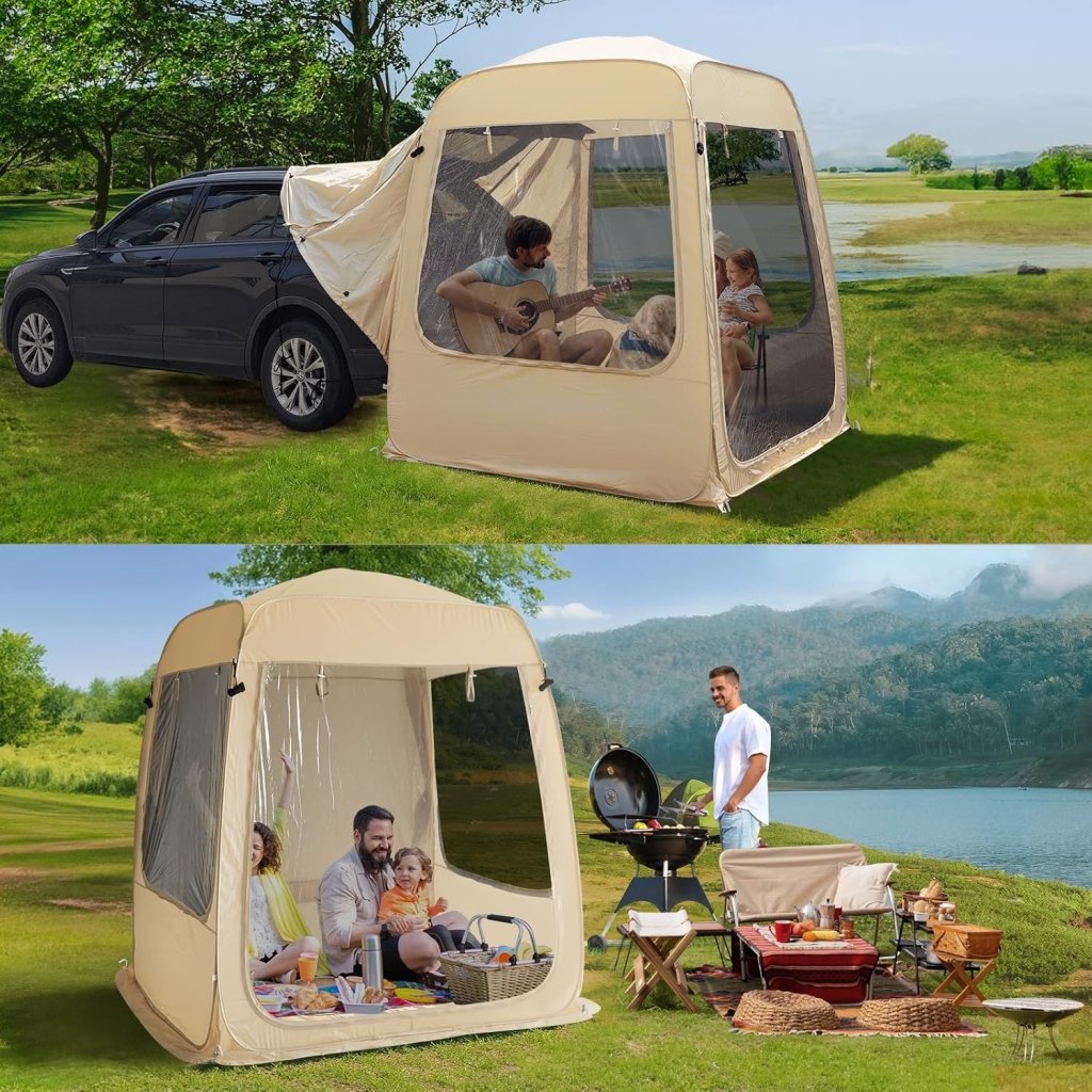 Alvantor Screen House Gazebo, 6 - 10 - 15 Person Pop Up Igloo Screened Canopy Tent with Mosquito Netting Sides, Instant UV Resistant Sun Shelter for Garden, Patio, Backyard - Wigtrends
