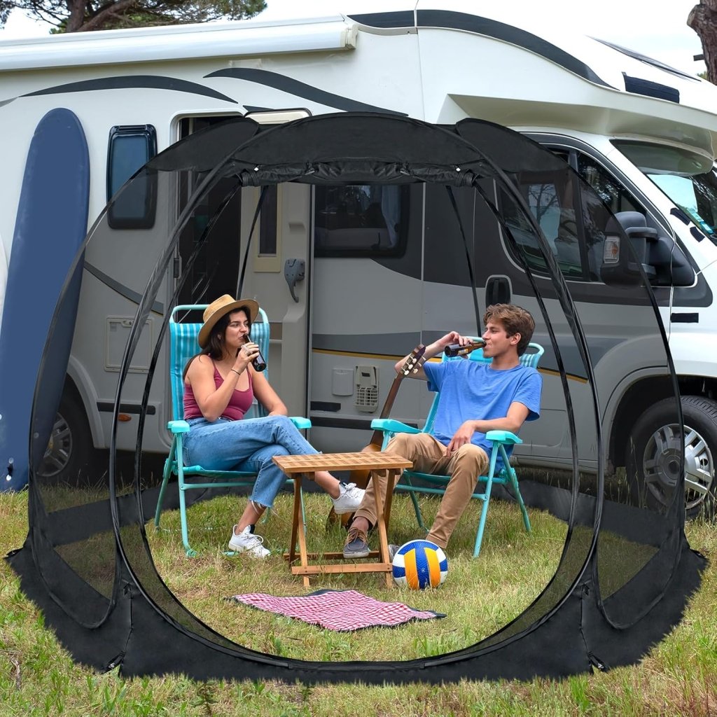 Alvantor Screen House Gazebo, 6 - 10 - 15 Person Pop Up Igloo Screened Canopy Tent with Mosquito Netting Sides, Instant UV Resistant Sun Shelter for Garden, Patio, Backyard - Wigtrends