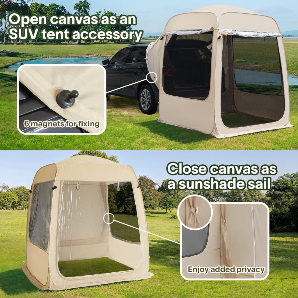 Alvantor Screen House Gazebo, 6 - 10 - 15 Person Pop Up Igloo Screened Canopy Tent with Mosquito Netting Sides, Instant UV Resistant Sun Shelter for Garden, Patio, Backyard - Wigtrends