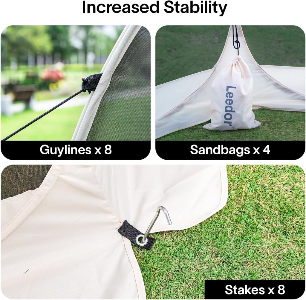 Alvantor Screen House Gazebo, 6 - 10 - 15 Person Pop Up Igloo Screened Canopy Tent with Mosquito Netting Sides, Instant UV Resistant Sun Shelter for Garden, Patio, Backyard - Wigtrends