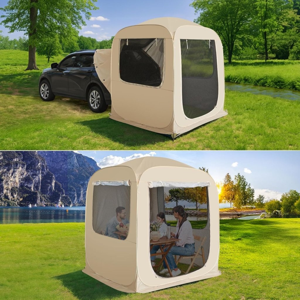 Alvantor Screen House Gazebo, 6 - 10 - 15 Person Pop Up Igloo Screened Canopy Tent with Mosquito Netting Sides, Instant UV Resistant Sun Shelter for Garden, Patio, Backyard - Wigtrends
