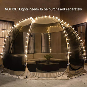 Alvantor Screen House Gazebo, 6 - 10 - 15 Person Pop Up Igloo Screened Canopy Tent with Mosquito Netting Sides, Instant UV Resistant Sun Shelter for Garden, Patio, Backyard - Wigtrends