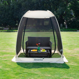 Alvantor Screen House Gazebo, 6 - 10 - 15 Person Pop Up Igloo Screened Canopy Tent with Mosquito Netting Sides, Instant UV Resistant Sun Shelter for Garden, Patio, Backyard - Wigtrends