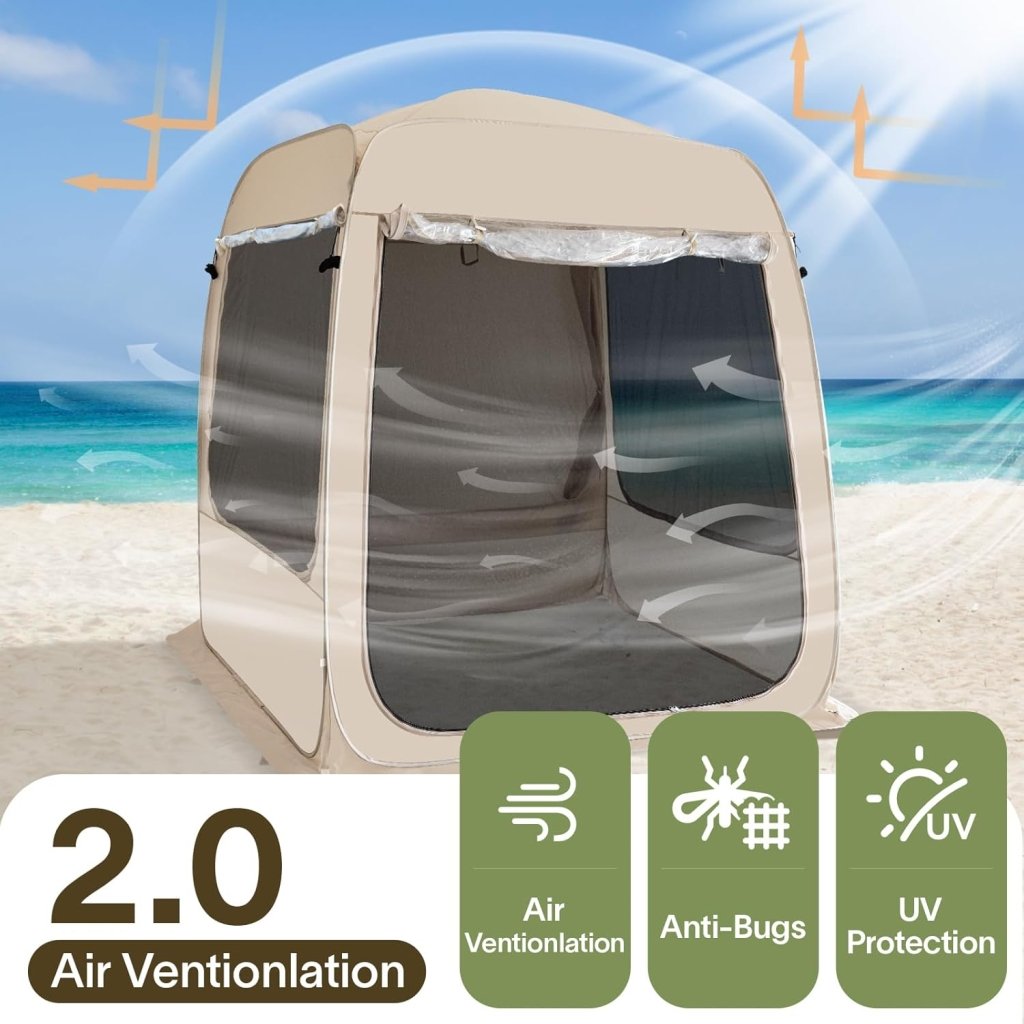 Alvantor Screen House Gazebo, 6 - 10 - 15 Person Pop Up Igloo Screened Canopy Tent with Mosquito Netting Sides, Instant UV Resistant Sun Shelter for Garden, Patio, Backyard - Wigtrends