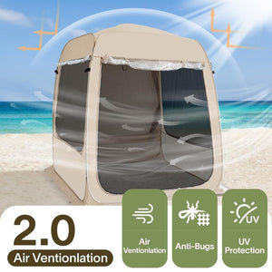 Alvantor Screen House Gazebo, 6 - 10 - 15 Person Pop Up Igloo Screened Canopy Tent with Mosquito Netting Sides, Instant UV Resistant Sun Shelter for Garden, Patio, Backyard - Wigtrends