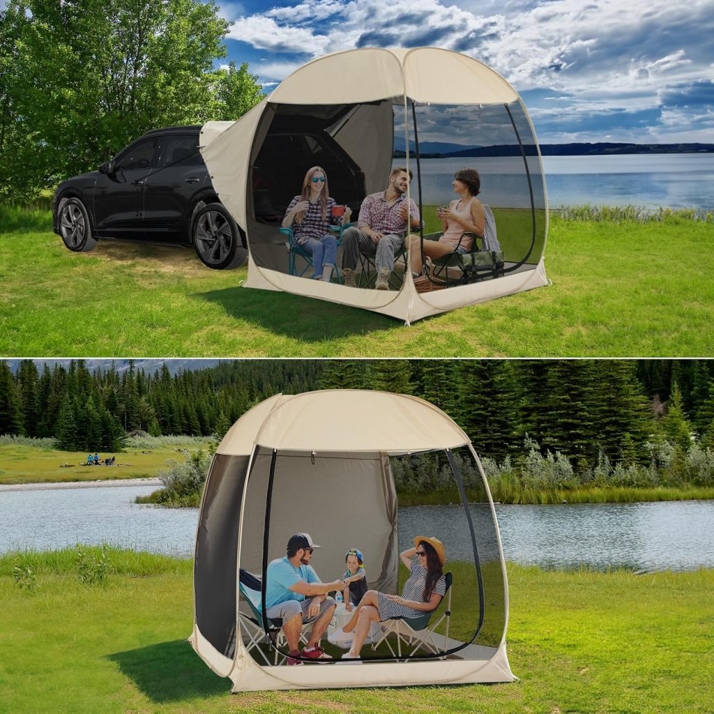 Alvantor Screen House Gazebo, 6 - 10 - 15 Person Pop Up Igloo Screened Canopy Tent with Mosquito Netting Sides, Instant UV Resistant Sun Shelter for Garden, Patio, Backyard - Wigtrends