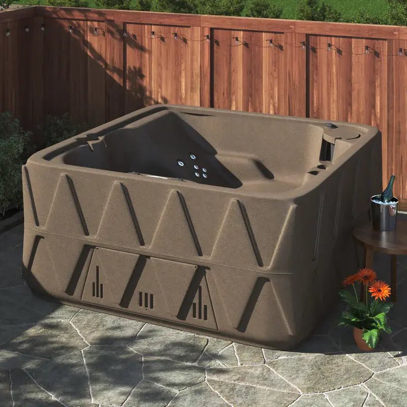 Aquarest Spas,Jet Square Plug And Play Hot Tub with Ozonator - Wigtrends