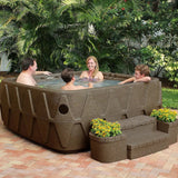 Aquarest Spas,Jet Square Plug And Play Hot Tub with Ozonator - Wigtrends