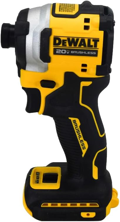 ATOMIC 20V MAX Brushless Cordless Compact 0.25 - Inch Impact Driver Tool with Variable 3 - Speed Trigger (Black and Yellow) - Wigtrends