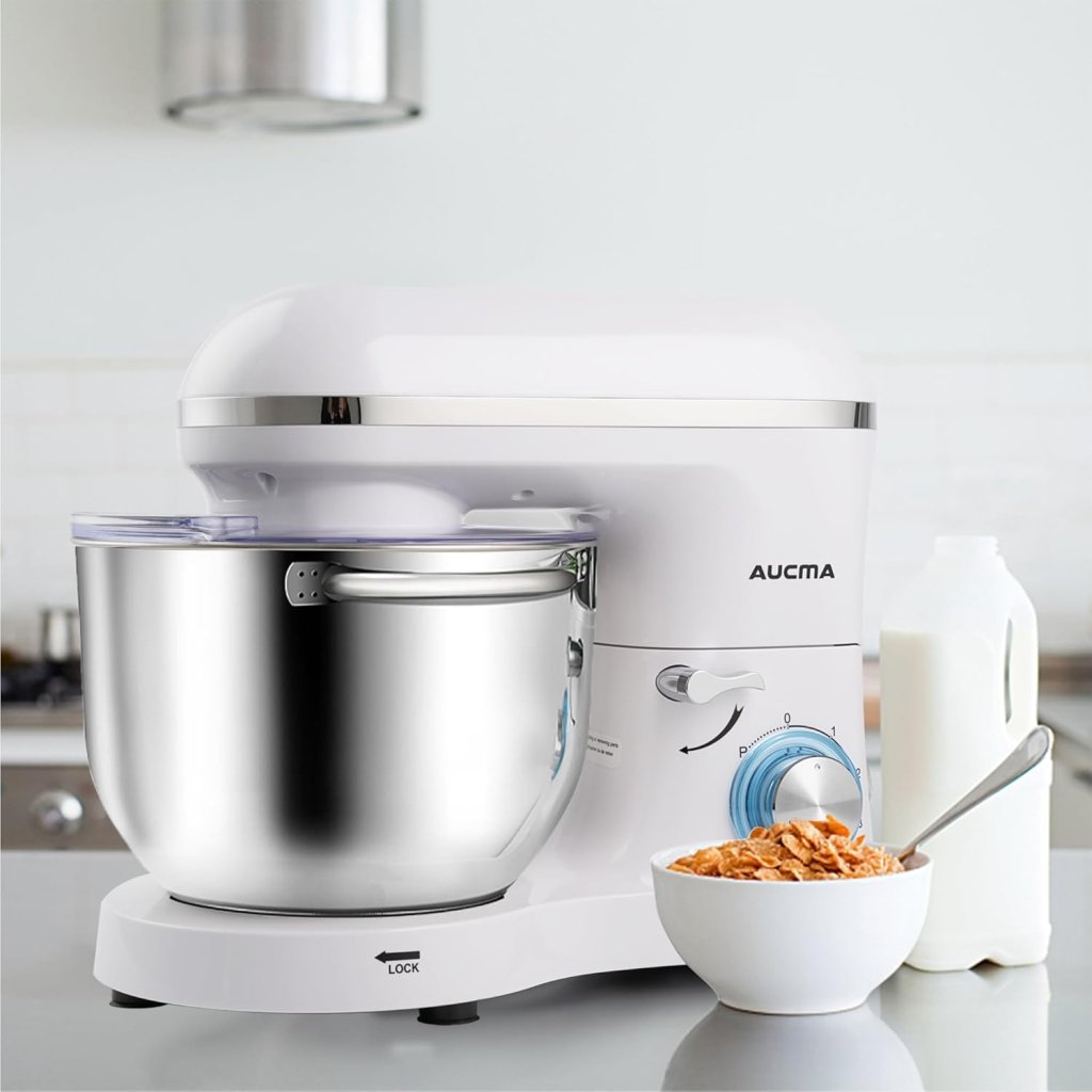 Aucma Stand Mixer,6.5 - QT 660W 6 - Speed Tilt - Head Food Mixer, Kitchen Electric Mixer with Dough Hook - Wigtrends