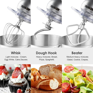 Aucma Stand Mixer,6.5 - QT 660W 6 - Speed Tilt - Head Food Mixer, Kitchen Electric Mixer with Dough Hook - Wigtrends