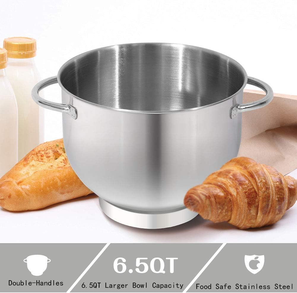 Aucma Stand Mixer,6.5 - QT 660W 6 - Speed Tilt - Head Food Mixer, Kitchen Electric Mixer with Dough Hook - Wigtrends
