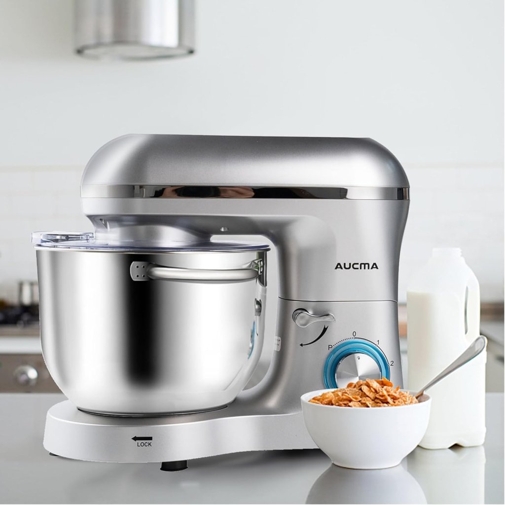 Aucma Stand Mixer,6.5 - QT 660W 6 - Speed Tilt - Head Food Mixer, Kitchen Electric Mixer with Dough Hook - Wigtrends
