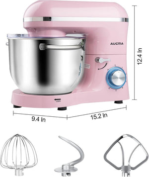 Aucma Stand Mixer,6.5 - QT 660W 6 - Speed Tilt - Head Food Mixer, Kitchen Electric Mixer with Dough Hook - Wigtrends