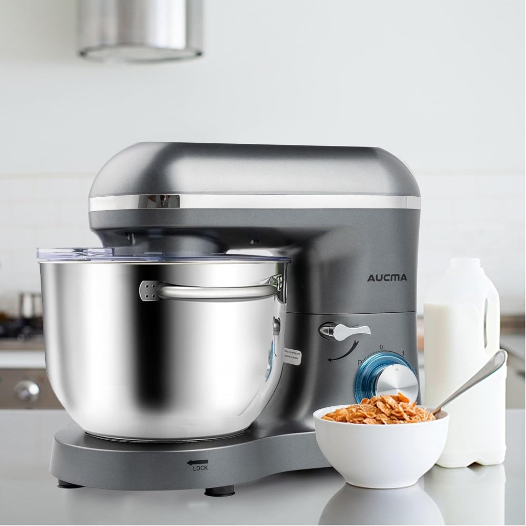 Aucma Stand Mixer,6.5 - QT 660W 6 - Speed Tilt - Head Food Mixer, Kitchen Electric Mixer with Dough Hook - Wigtrends